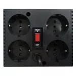 Stabilizer Voltage PowerCom  TCA-1200, 1200VA/600W, Black, 4 Shuko socket
