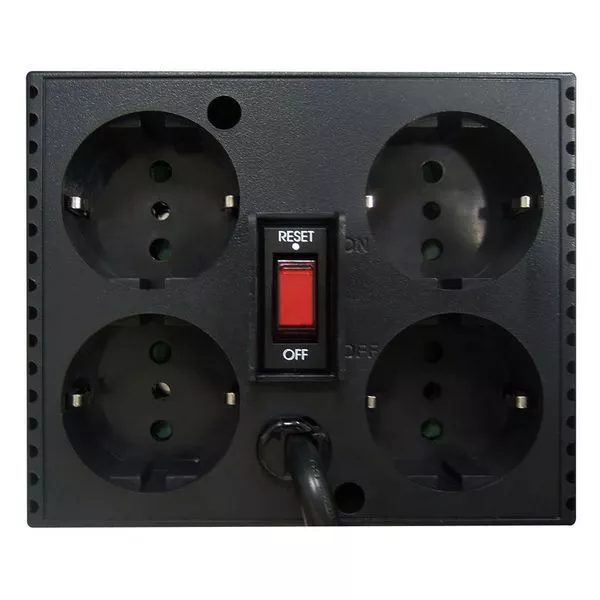 Stabilizer Voltage PowerCom  TCA-2000, 2000VA/1000W, Black, 4 Shuko socket