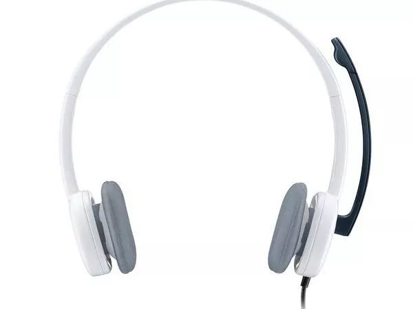 Logitech Stereo Headset H150 Coconut White, Noise-canceling Microphone, In-line audio controls, Vers