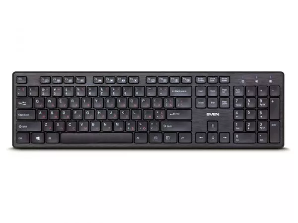 Keyboard Wireless SVEN Standart Slim KB-E5900W Black