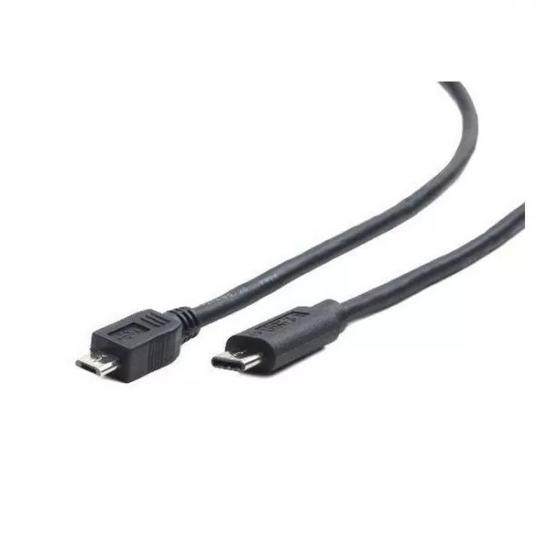 Cable Type-C/microUSB2.0, CM/BM, 1.8 m, Cablexpert, Black, CCP-USB2-mBMCM-6