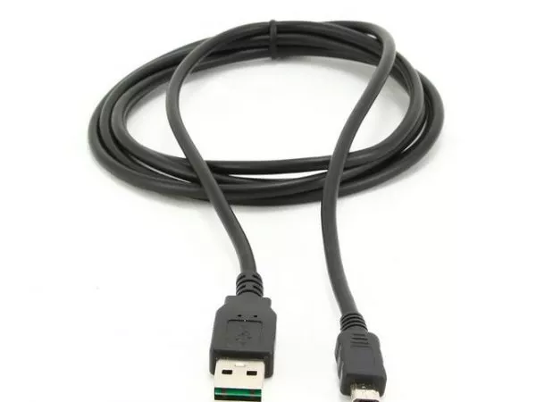 Cable Micro USB2.0, Micro B - AM, 1.0 m  Double side AM, Black, Cablexpert, CC-mUSB2D-1M