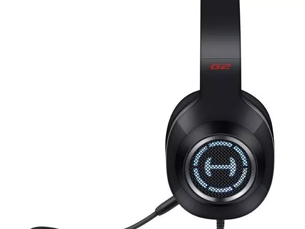 Edifier G2II Black / Gaming On-ear headphones with microphone, 7.1 Virtual Surround Sound, Dynamic RGB light effects, Dynamic driver 50 mm, Frequency