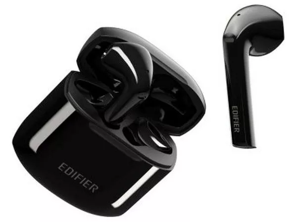 Edifier TWS200BT Black True Wireless Stereo Earbuds,Touch, Bluetooth v5.0 aptX, CVC Dual MIC Noice canceling, Up to 10m connection distance, 13mm driv