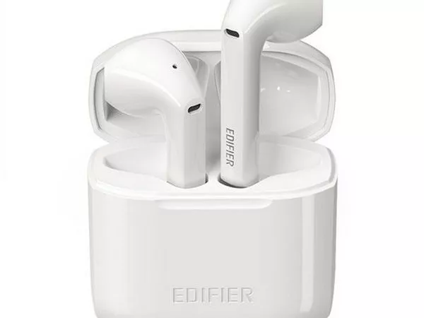 Edifier TWS200BT White True Wireless Stereo Earbuds,Touch, Bluetooth v5.0 aptX, CVC Dual MIC Noice canceling, Up to 10m connection distance, 13mm driv