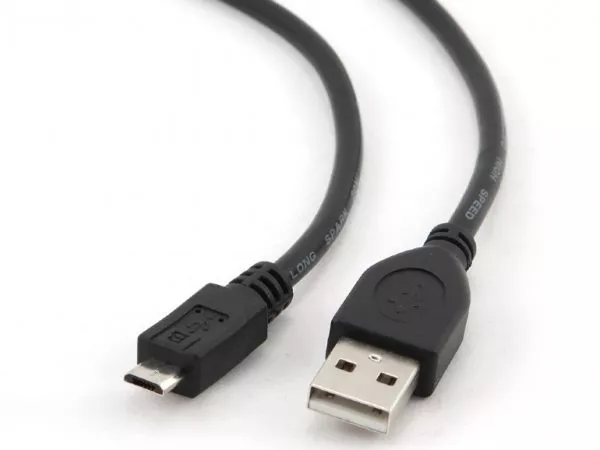Cable USB micro CCP-mUSB2-AMBM-0.5M, 0.5 m, Professional series, USB 2.0 A-plug to Micro B-plug, Bla