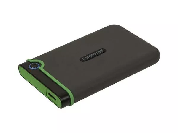 4.0TB (USB3.1) 2.5" Transcend "StoreJet 25M3S", Iron Gray, Rubber Anti-Shock, One Touch Backup