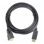 Cable  DP to DVI 1.8m, Cablexpert, "CC-DPM-DVIM-6", Black