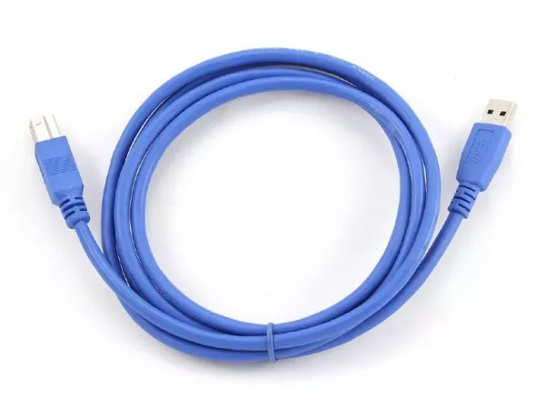 Cable USB CCP-USB3-AMBM-6, 1.8 m, USB3.0 super-speed A-plug B-plug, Gold-plated contacts, Blue