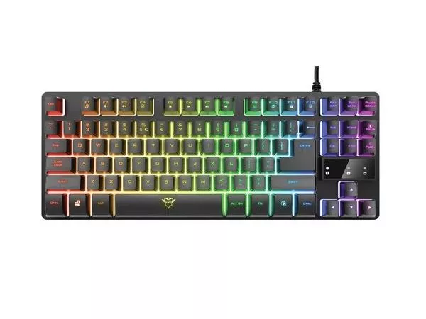 Trust Gaming GXT 833 Thado TKL Illuminated Keyboard, RU, Compact TKL design (80%) takes up limited space on your desk or in your bag, Anti-Ghosting: U