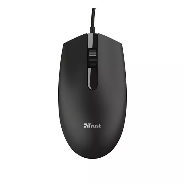 Trust Basi Wired Optical Mouse, 1200 dpi, 3 button, USB, 1.6 m, Black