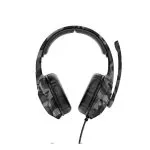Trust Gaming GXT 411K Radius Multiplatform Headset - Black Camo, 40mm drivers provide a booming audio experience, adjustable microphone, Nylon braided