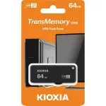 64GB USB3.2  Kioxia (Toshiba) TransMemory U365 Black, Plastic, Capless, Sliding retractable design (Read 150 MByte/s, Write 40 MByte/s)