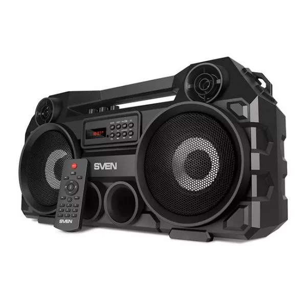 Speakers SVEN "PS-580" 36w, Black, Bluetooth, FM, USB, microSD, LED-display, RC, 2x2000mA*h