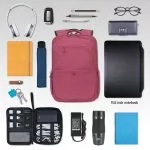 16"/15" NB backpack - RivaCase 7760 Canvas Red Laptop, Fits devices