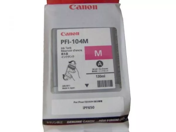 Ink Cartridge Canon PFI-104 M, magenta, 130ml for iPF650/750serias