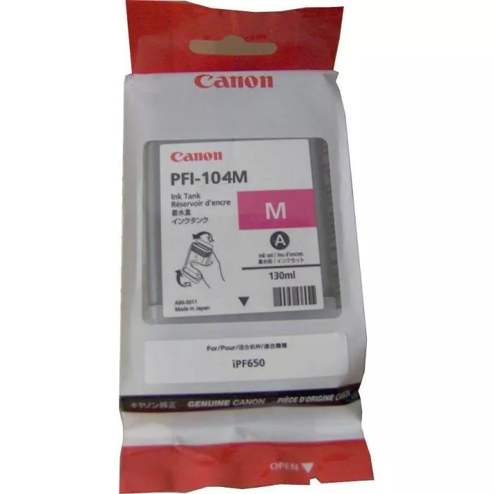 Ink Cartridge Canon PFI-104 M, magenta, 130ml for iPF650/750serias