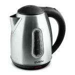Electric kettle SVEN KT-S1703, black (stainless steel, window, 1.7 L, 1850-2200 W)