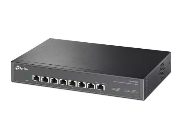 8-port 100Mbit/1Gbit/2.5Gbit/5Gbit/10Gbit Switch TP-LINK "TL-SX1008", steel case, Desk/Rackmount