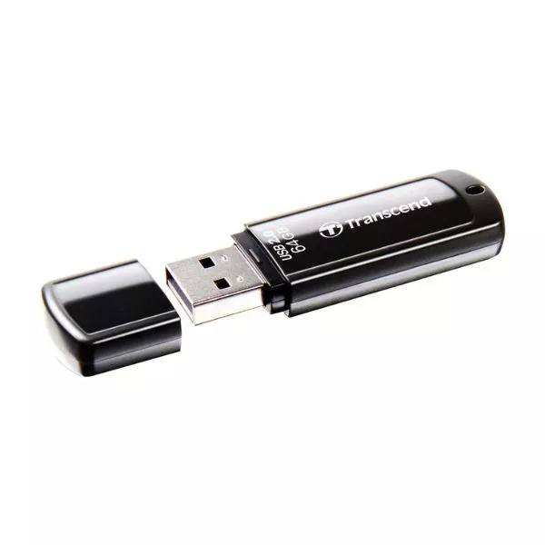 64GB USB2.0 Flash Drive Transcend "JetFlash 350", Black, Classic Cap (R/W:20/10MB/s)