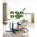 Table/desk stand for 6 monitors Reflecta PLANO DeskStand 23-1010 S, 13"-23", 100x100, 8kg/bracket.