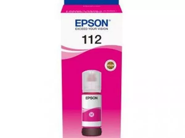 Ink  Epson C13T06C34A, 112 EcoTank Ink Bottle, Magenta