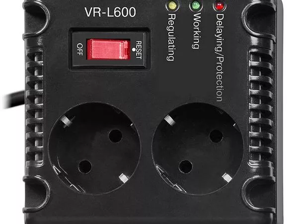 Stabilizer Voltage SVEN VR-L 600 max.200W, Output sockets: 2 × CEE 7/4