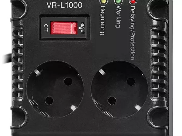 Stabilizer Voltage SVEN VR-L1000 max.320W, Output sockets: 2 × CEE 7/4