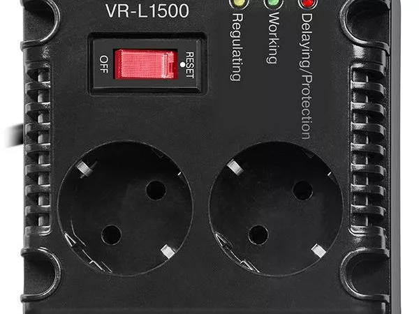 Stabilizer Voltage SVEN VR-L1500 max.500W, Output sockets: 2 × CEE 7/4