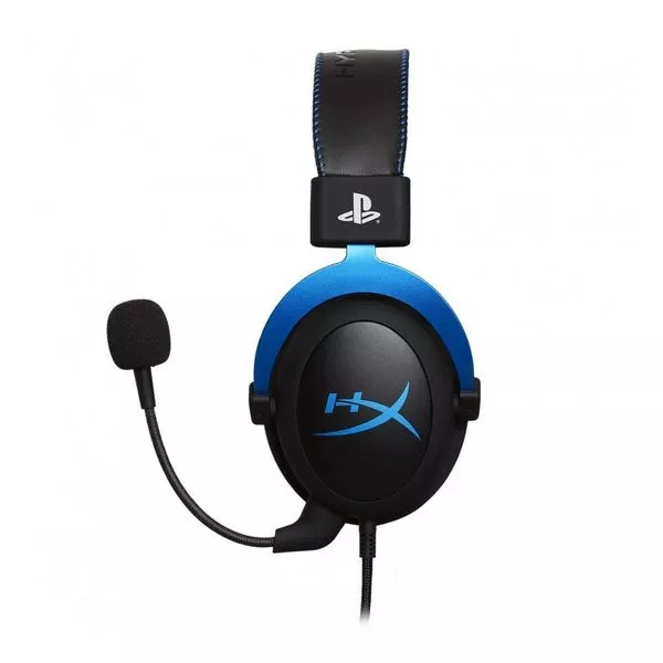KINGSTON HyperX Cloud PS4 Headset, Black/Blue, Official PS4 licensed headset, Solid aluminium build, Microphone: detachable, Frequency response: 15Hz–