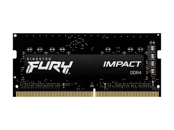 8GB DDR4-3200MHz SODIMM Kingston FURY Impact (KF432S20IB/8), CL20-22-22, 1.2V, Intel XMP, Black