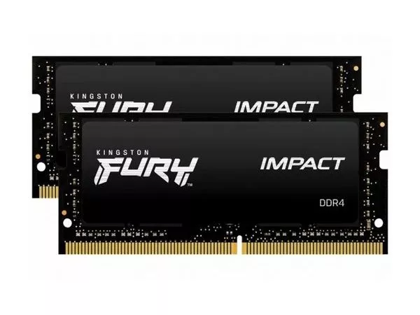 16GB DDR4-3200MHz SODIMM Kingston FURY Impact (Kit of 2x8GB) (KF432S20IB/8), CL20, 1.2V, XMP, Blk