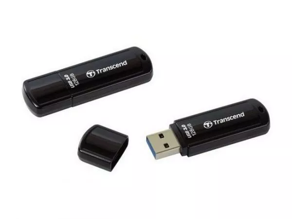 128GB USB3.1 Flash Drive Transcend "JetFlash 700", Black, Classic Cap (R/W:90/40MB/s)
