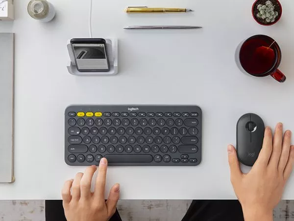 Wireless Keyboard Logitech K380 Multi-Device, Compact, FN key, Bluetooth, 2xAAA, Dark Grey