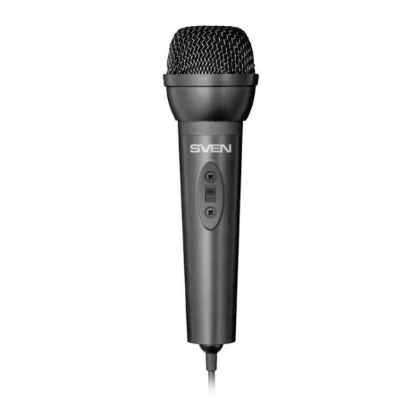 SVEN MK-500, Microphone, Desktop, On/off switch button, Flexible stand for rotation at any angle, Bl