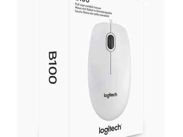 Mouse Logitech OEM B100 White