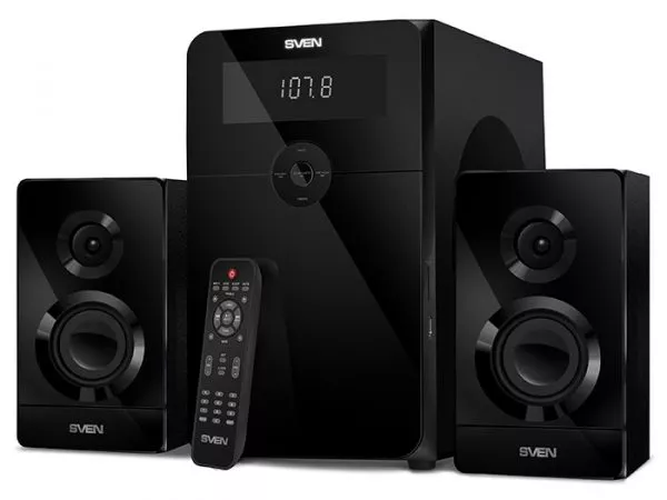 Speakers SVEN "MS-2250" SD-card, USB, FM, remote control, Bluetooth, Black, 80w/50w + 2x15w/2.1