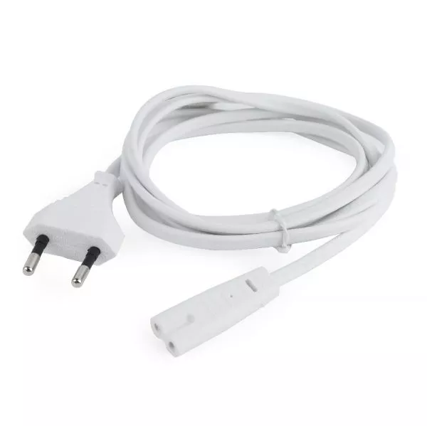 Power Cord PC-220V 1.8m Russian Plug, Cablexpert, for printers, White, Cablexpert, PC-184/2-W