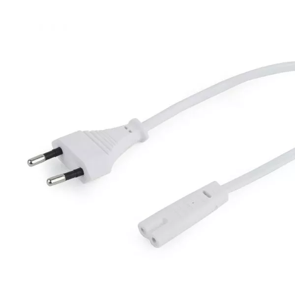 Power Cord PC-220V 1.8m Russian Plug, Cablexpert, for printers, White, Cablexpert, PC-184/2-W
