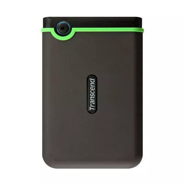 1.0TB (USB3.0) 2.5" Transcend "StoreJet 25M3", Military Green, Rubber Anti-Shock, One Touch Backup
