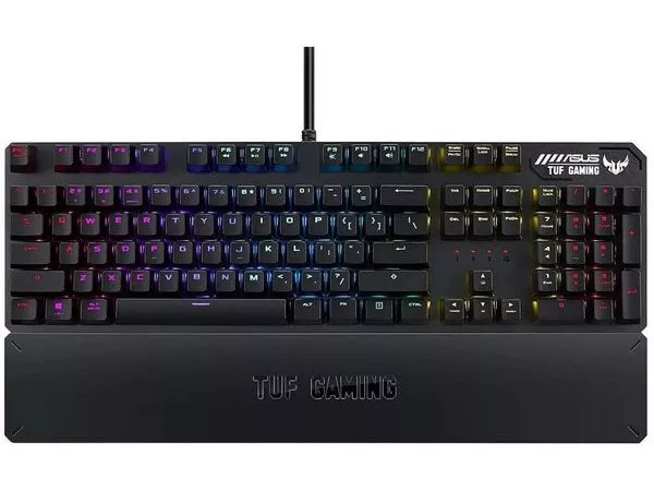 Gaming Keyboard Asus TUF Gaming K3, Mechanical,Aluminum fram, RGB, NKRO, USB passthrough, Wrist Rest