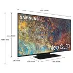 50" LED TV Samsung QE50QN90AAUXUA, Silver (3840x2160 UHD, SMART TV, PQI 4400Hz, DVB-T/T2/C/S2)