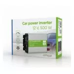 EnerGenie EG-PWC500-01, 12 V Car power inverter, 500 W, with USB port / 5V-1A