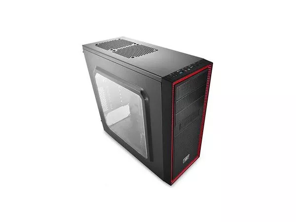 DEEPCOOL "TESSERACT SW-RD" ATX Case, with Bigger Side-Window, without PSU, Massive metal mesh, Tool-