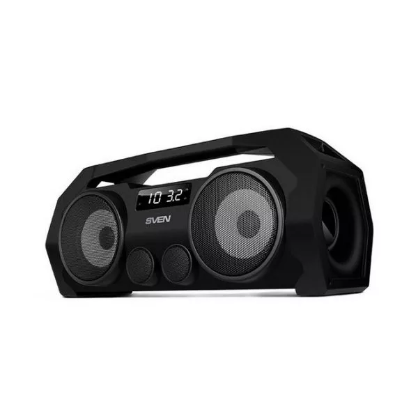 SVEN PS-465, Bluetooth Portable Speaker, 18W RMS, Support for iPad & smartphone, Bluetooth, LED disp