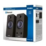 Speakers SVEN 431 Black (USB), 2.0 / 2x3W RMS, Bluetooth, USB or 5V DC power supply, headphone jack,