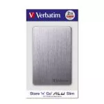 2.5" External HDD 2.0TB (USB3.2)  Verbatim Store 'n' Go ALU Slim, Space Grey, Aluminium, Sleek, Slim