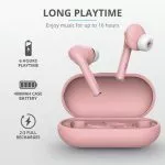 Trust Nika Touch Bluetooth Wireless TWS Earphones - Pink, Up to 6 hours of playtime, Manage all impo