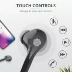 Trust Nika Touch XP Bluetooth TWS Earphones - Black, Up to 5 hours of playtime, IPX4, Manage all imp