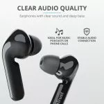 Trust Nika Touch XP Bluetooth TWS Earphones - Black, Up to 5 hours of playtime, IPX4, Manage all imp